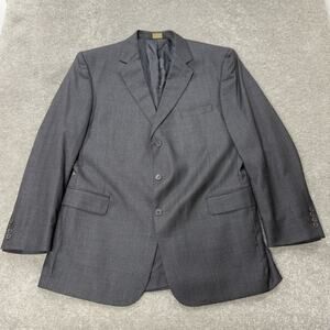 Jos A Bank Signature Gold Mitchell Mens 48L Wool 3 Button Blazer Charcoal Preppy